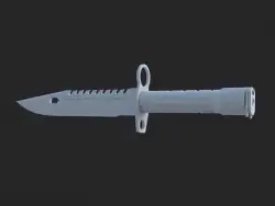 C4D美军M9卡口刺刀建模视频教程 M9 Bayonet 3D modeling Cinema 4D timelaps