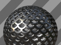 C4D鱼鳞网格材质球 Fish scale grid