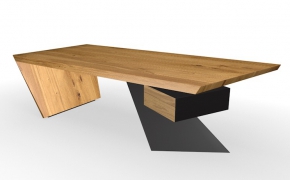 特殊造型的前台接待桌C4D模型 Reception desk