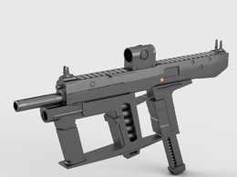 科幻武器冲锋枪