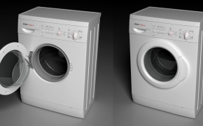 滚筒洗衣机C4D模型 BOSH washing machine