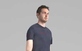 男装3d模型（t恤、牛仔裤、运动鞋）Human Alloy Stefan Walking