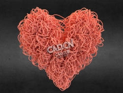 编织的心形C4D模型下载 Heart made of strings
