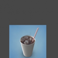 冰镇可口可乐C4D模型 Iced coke