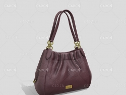 C4D时尚女士真皮挎包模型