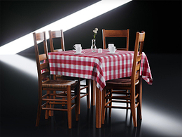 餐厅家具：复古桌椅