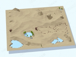 低面多边形沙漠景观 Desert Landscape