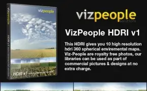 草地天空全景HDR高动态范围素材合集 VizPeople HDRI Vol.1