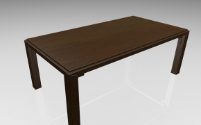 实木长桌子C4D模型 table model