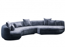 巴克斯特品牌皮亚夫沙发组合2号3D模型素材下载Piaf Sofa Composition 2 by Baxter