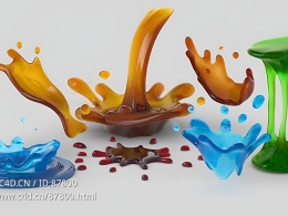 高精度灰猩星GSG快乐工具包45款飞溅流体三维模型资源免费下载推荐The Happy Toolbox – Splash