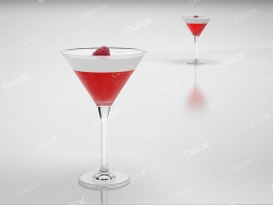 一杯树莓饮品 drink