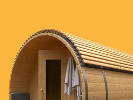 圆形木桶式桑拿浴房C4D模型 Cinema 4D 3D Model Sauna Arnold Render