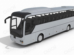 旅游客车C4D模型 Tourist bus 3d model