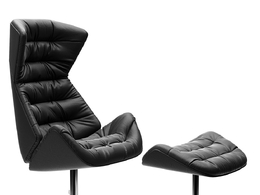 休闲扶手椅舒适座椅（Thonet品牌）3D模型素材下载Lounge Armchair by Thonet