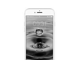 银色iphone苹果手机