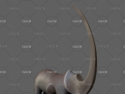 犀牛雕塑工艺品 Statuette rhino