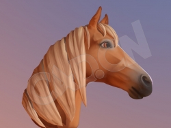 马头像C4D模型