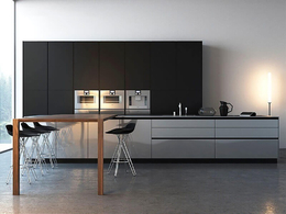 开放式厨房餐桌厨柜模型Kitchen Poliform Varenna Twelve