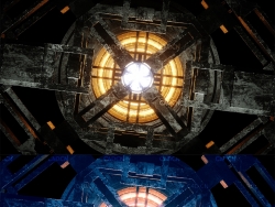 C4D OCTANE机械风扇转动科技暗黑钢铁动画工程