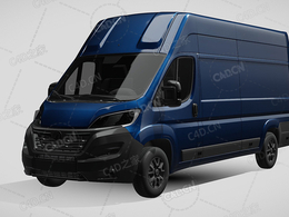 沃克斯豪尔movano封闭车厢面包车货车2022款C4D汽车模型下载