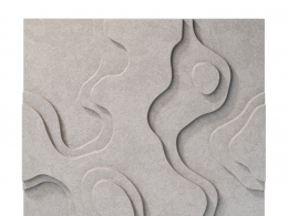 地球声学墙面装饰板墙面装饰3D模型素材下载Earth Acoustic Wall Panel Artwork by okk