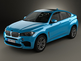 宝马X6 M 2014款汽车C4D模型 BMW X6 M 2014 3D Model