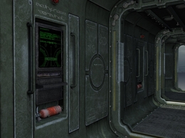 宇宙飞船走廊部分C4D模型 Spaceship corridor parts