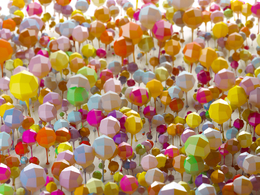 C4D Corona低面七彩卡通气球创意工程