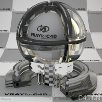 vray for c4d材质：True Dispersion Glas