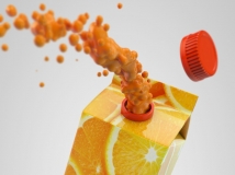 C4D挤压果汁模型 Squeeze of juice is included!