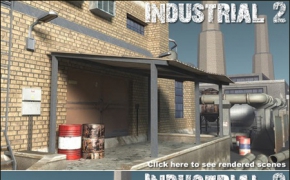 工业厂区3D模型 DEXSOFT-GAMES – Industrial 2. model pack