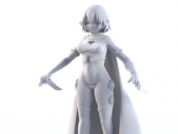 超精細Fate/Apocrypha人氣暗殺者開膛手傑克3D模型，提供C4D/Blend/OBJ通用格式，專為高品質動畫渲染與次世代遊戲項目打造的專業角色資產