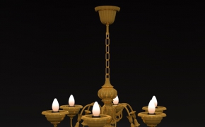 客厅吊灯C4D模型 Living room chandelier