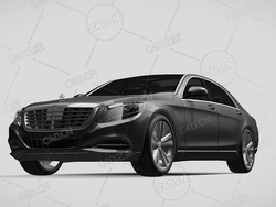 梅赛德斯s500汽车豪华轿车2013款C4D汽车模型下载