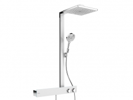 汉斯格雅E300系列花洒套装带600控制面板3D模型素材下载Raindance E Showerpipe 300 wi