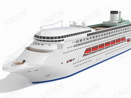 豪华邮轮 游轮C4D模型 Cruises 3D model