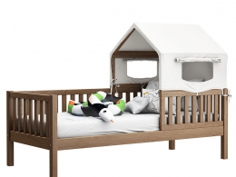 蚂蚁设计热带木纹Safari床3D模型素材下载Jequitiba Safari Bed by Ameise Design