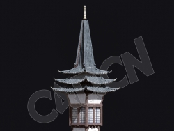 C4D香格里拉中式建筑模型 Kitbash3d-Shangri-La_Tower_E_grp