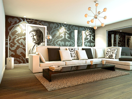 C4D室内渲染模型：卧室模型C4D工程 Bedroom 3D Model