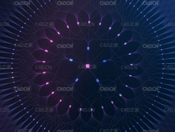 C4D酷炫样条图案连接器（含工程）Spline Connections