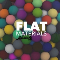 C4D平面材质：Cinema 4D Flat Materials Pack (Free Download)