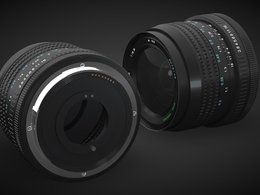 图丽专业相机镜头C4D模型 Lens 28mm Tokina
