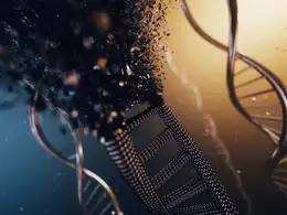 C4D制作DNA链接破碎生长教程（快进教程）