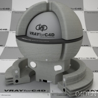 vray for c4d材质：concrete_c01
