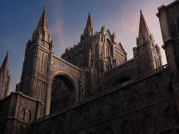 哥特建筑场景3D模型 Kitbash3D – Gothic (MA/OBJ/FBX格式)