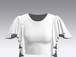 c4d模型女性衣服上衣Sleeves-16