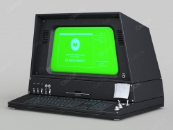 监控电脑设备C4D模型U3 Terminal Asset