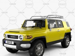 丰田兰德酷路泽FJ越野车 Hum3D - Toyota FJ Cruiser with HQ interior 2010