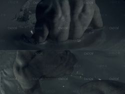 C4D结合Houdini泥浆流体完整动画灯光材质贴图模型工程场景